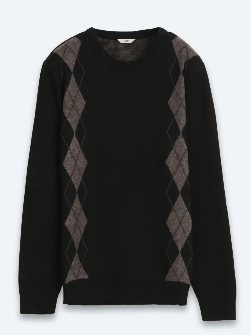 Black Knitwear Sweatshirt - 7
