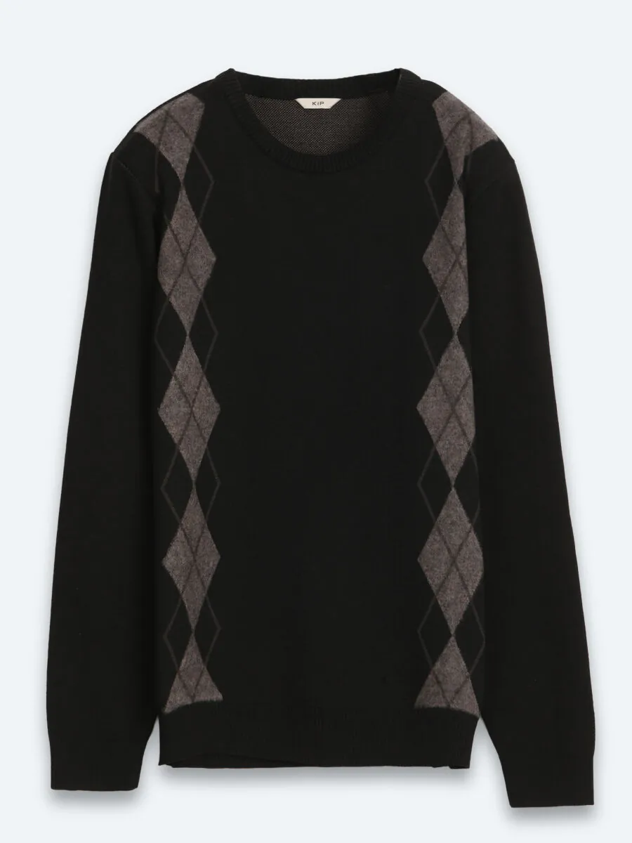 Black Knitwear Sweatshirt - 7