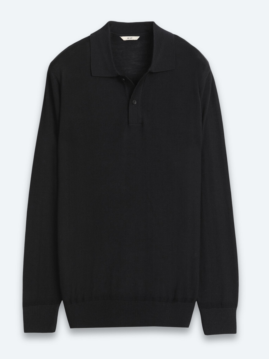 Black Knitwear Sweatshirt - 7