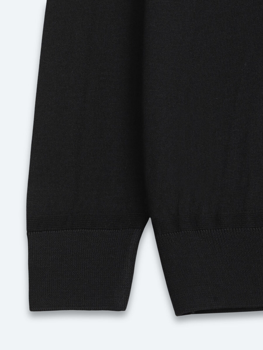 Black Knitwear Sweatshirt - 9