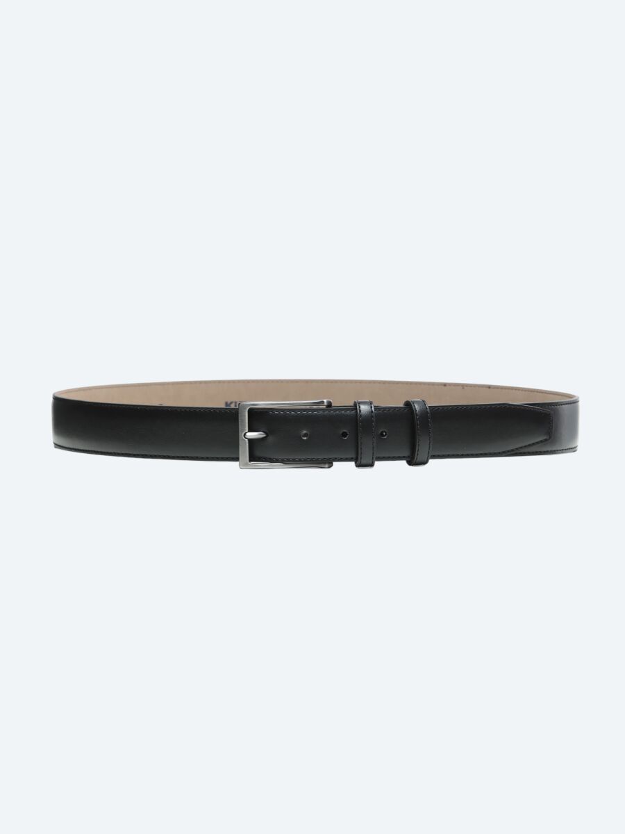 Black Leather Belt - 1