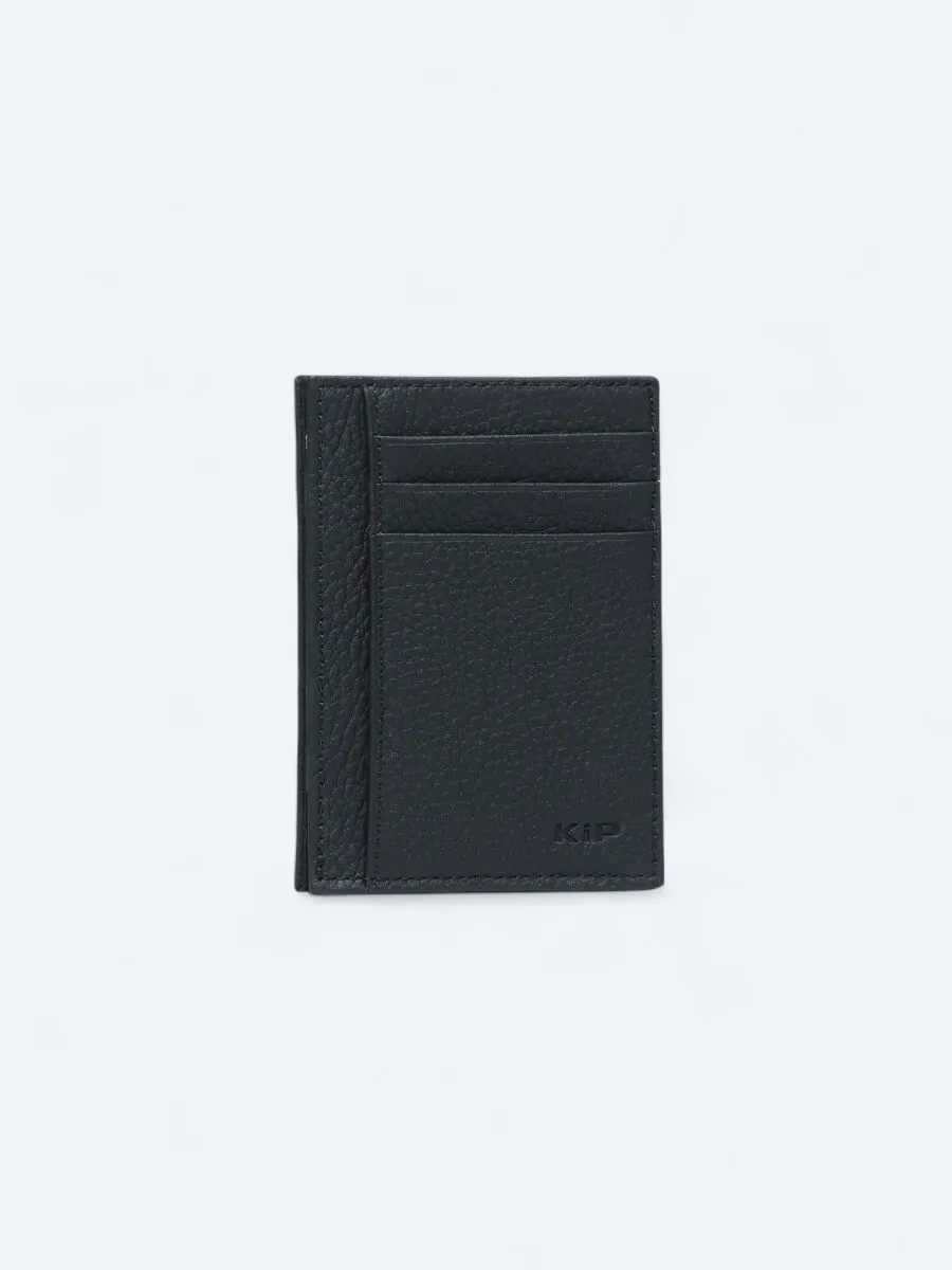 Black Leather Card Holder - 1