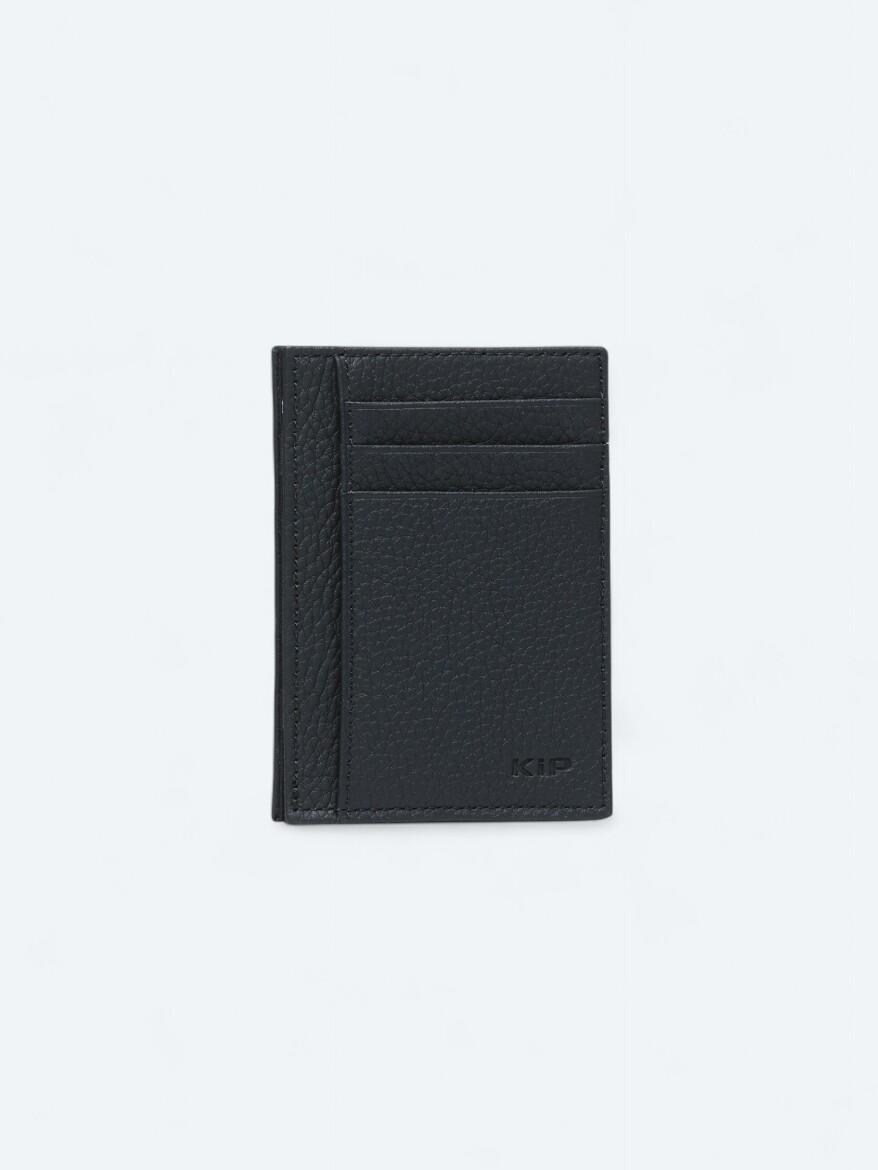 Black Leather Card Holder 