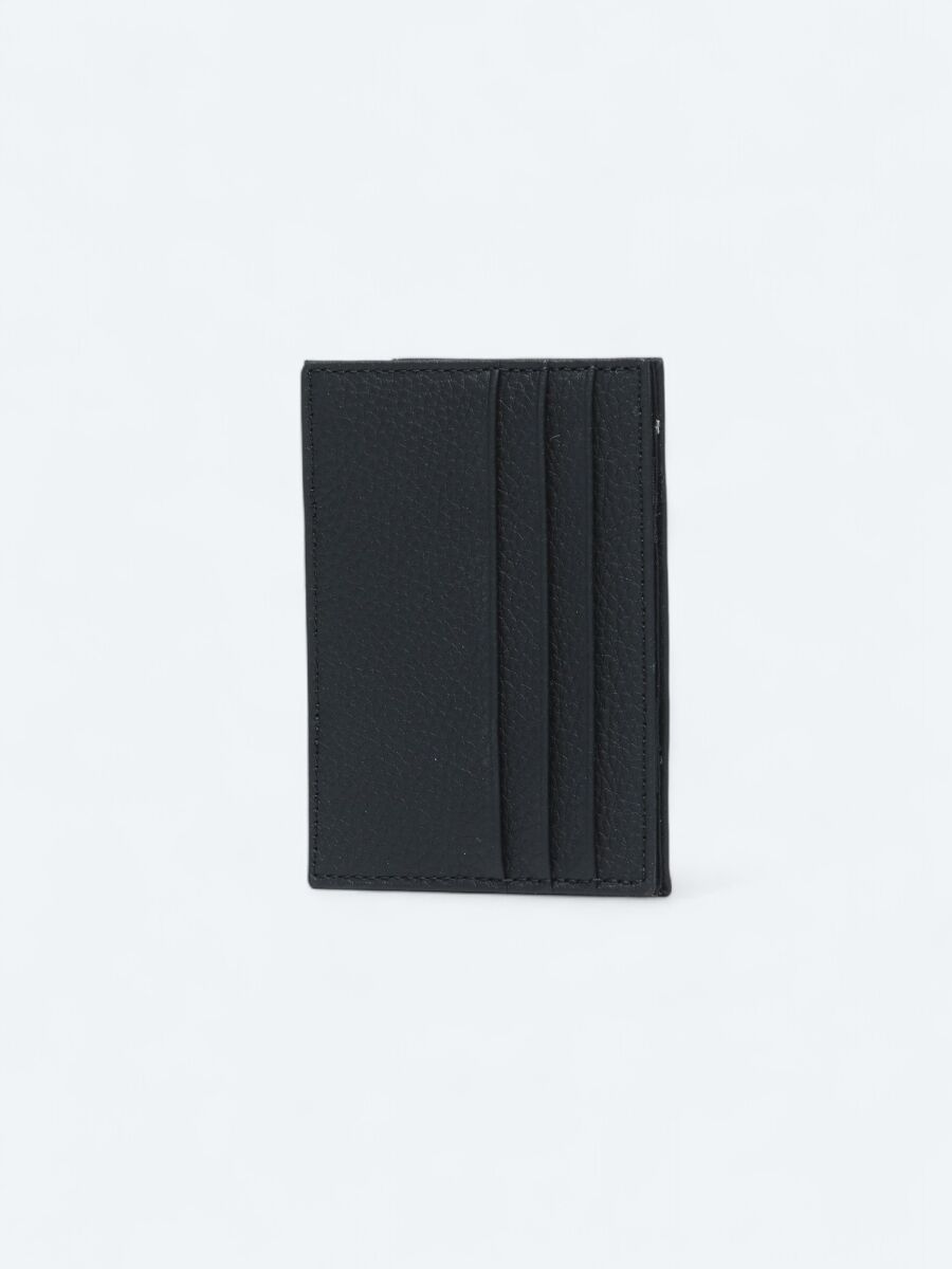 Black Leather Card Holder - 3