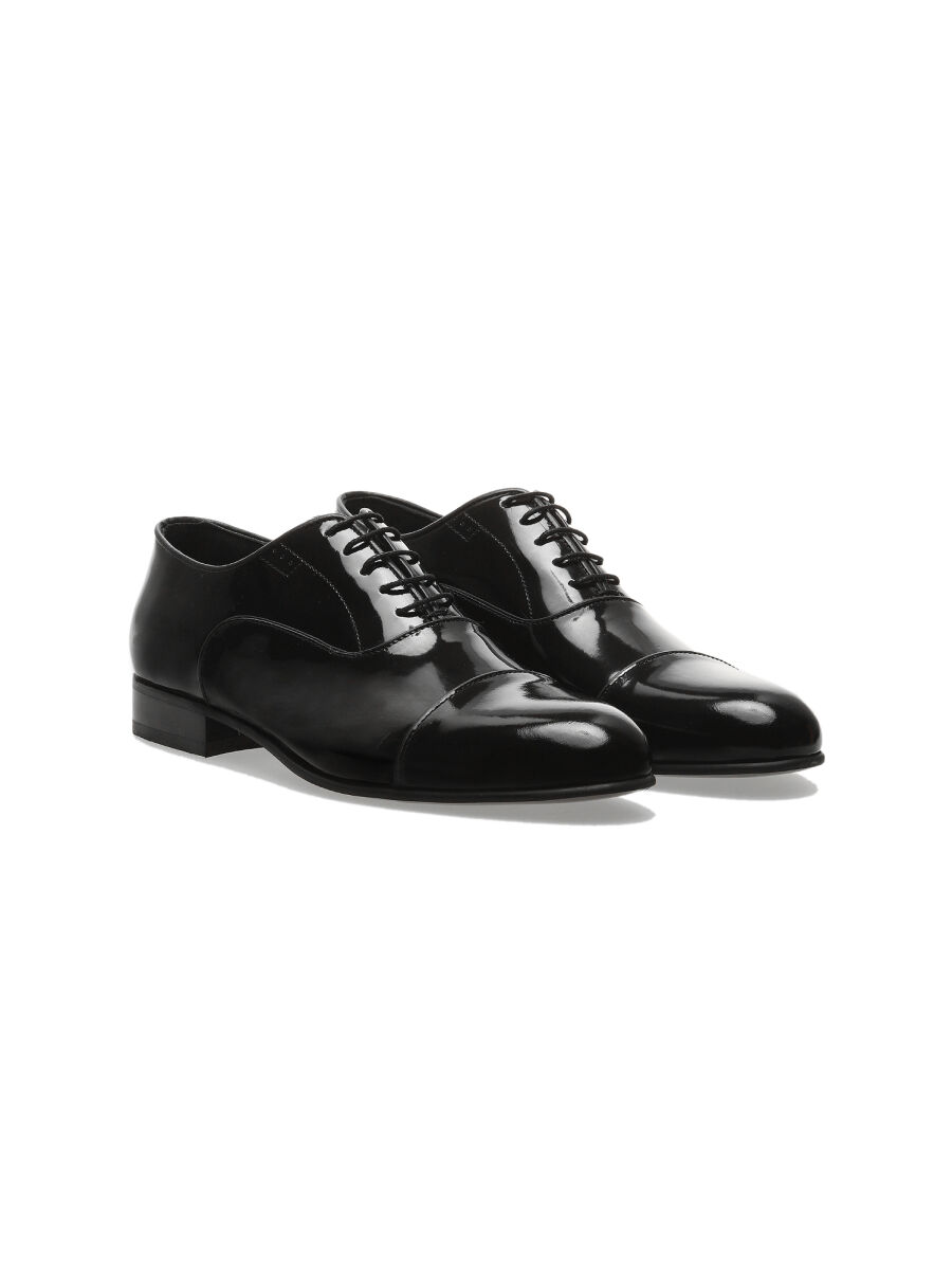 Black Leather Classical Dress Shoes - 2