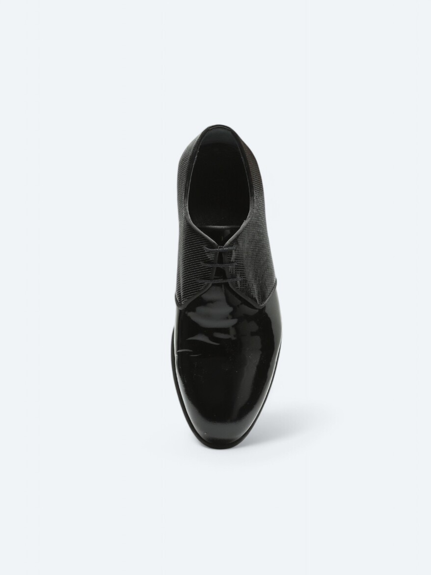 Black Leather Classical Dress Shoes - 3