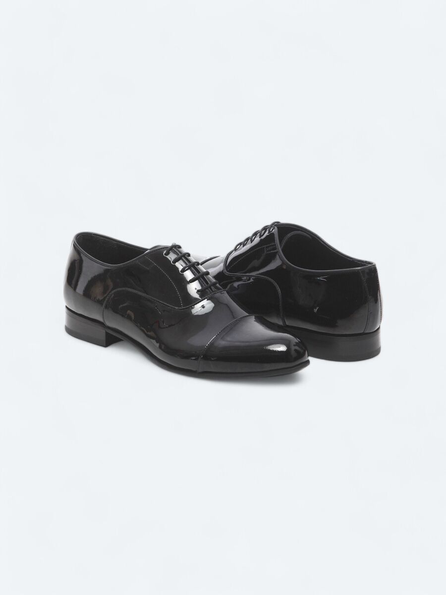 Black Leather Classical Dress Shoes - 3