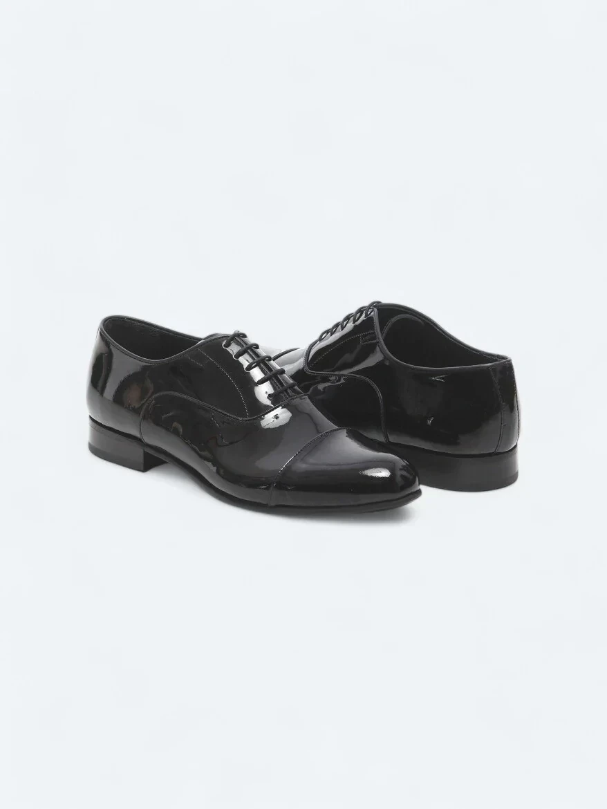 Black Leather Classical Dress Shoes - 3