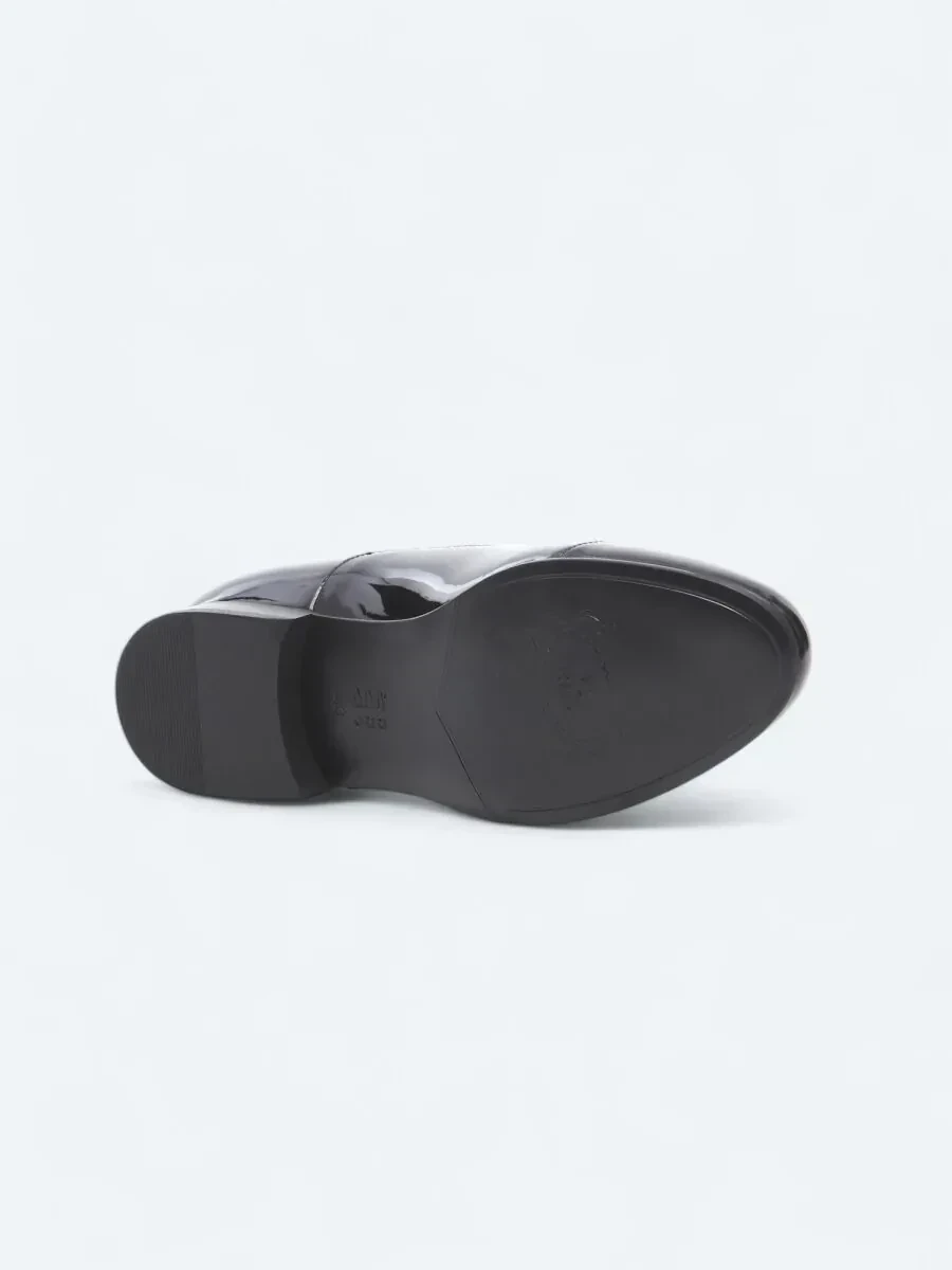 Black Leather Classical Dress Shoes - 4