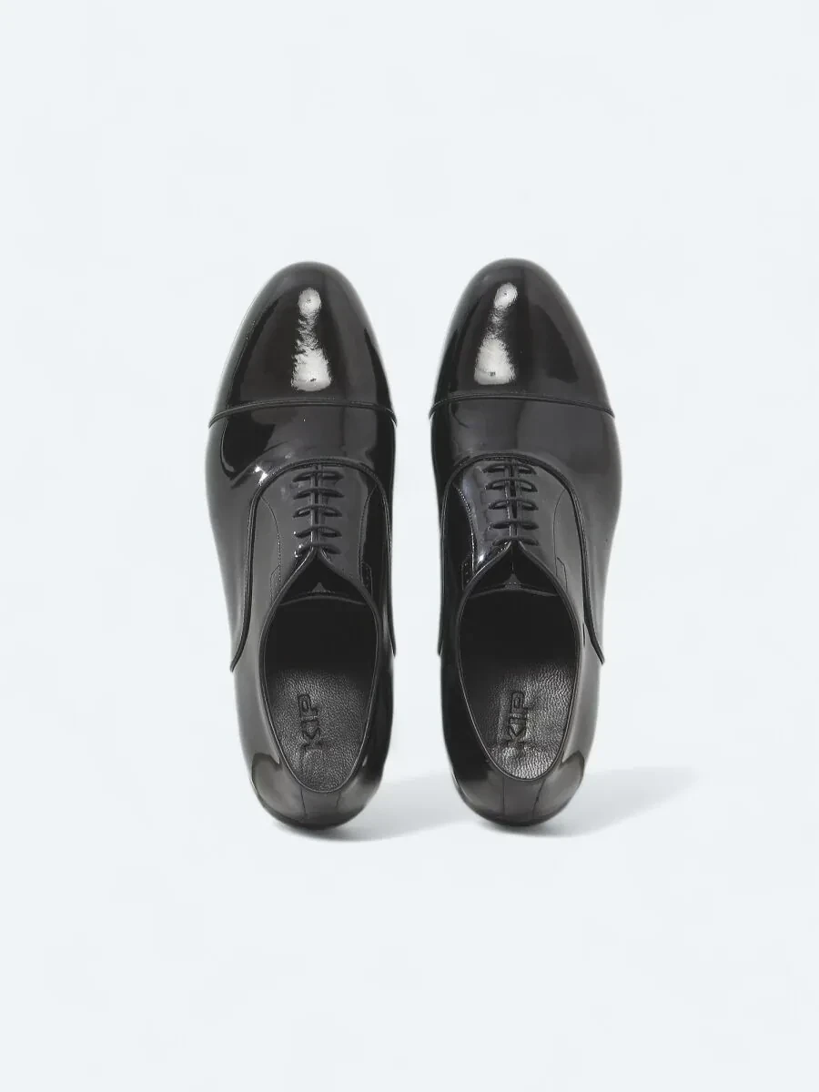 Black Leather Classical Dress Shoes - 5