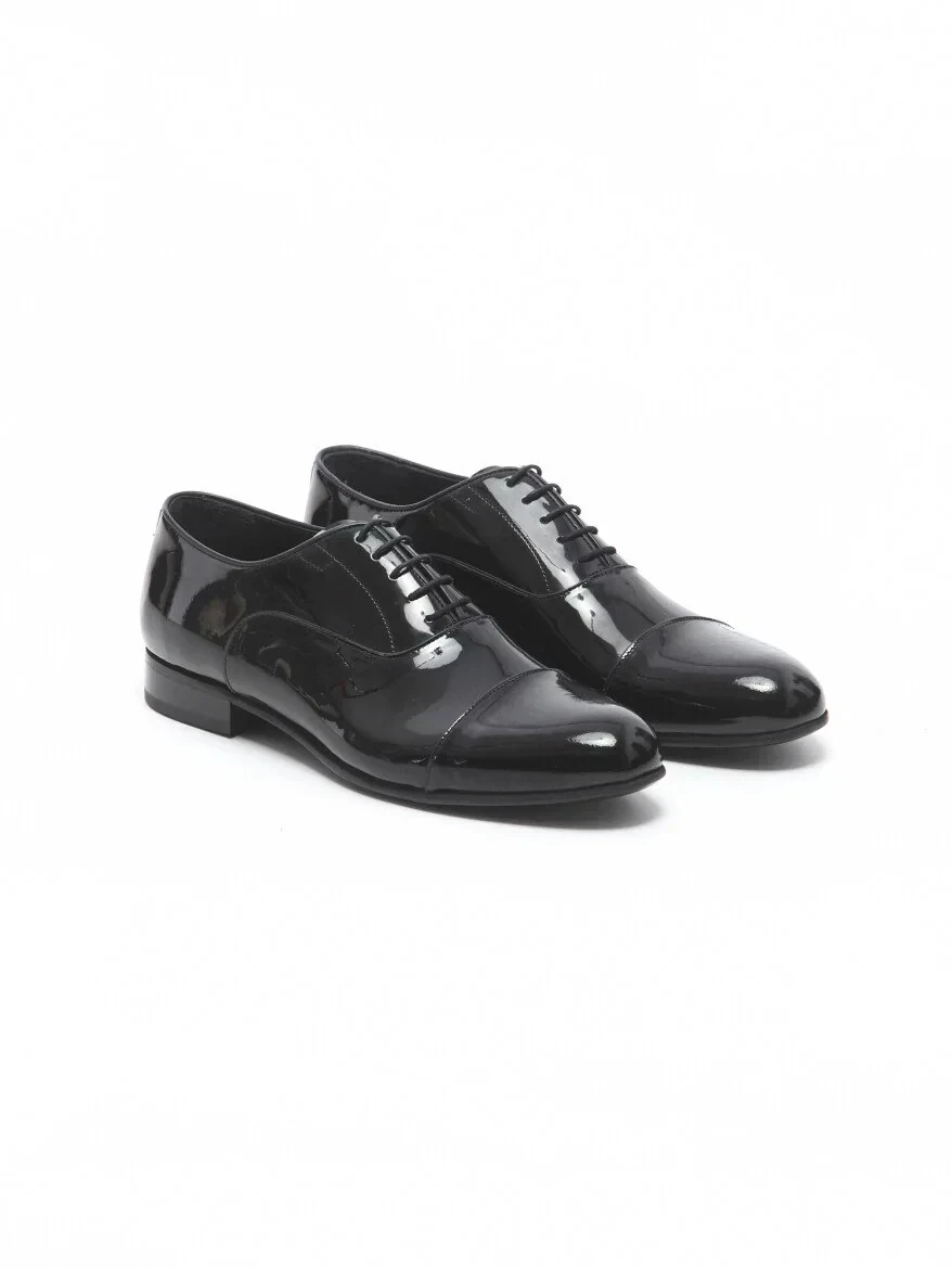 Black Leather Classical Dress Shoes - 2