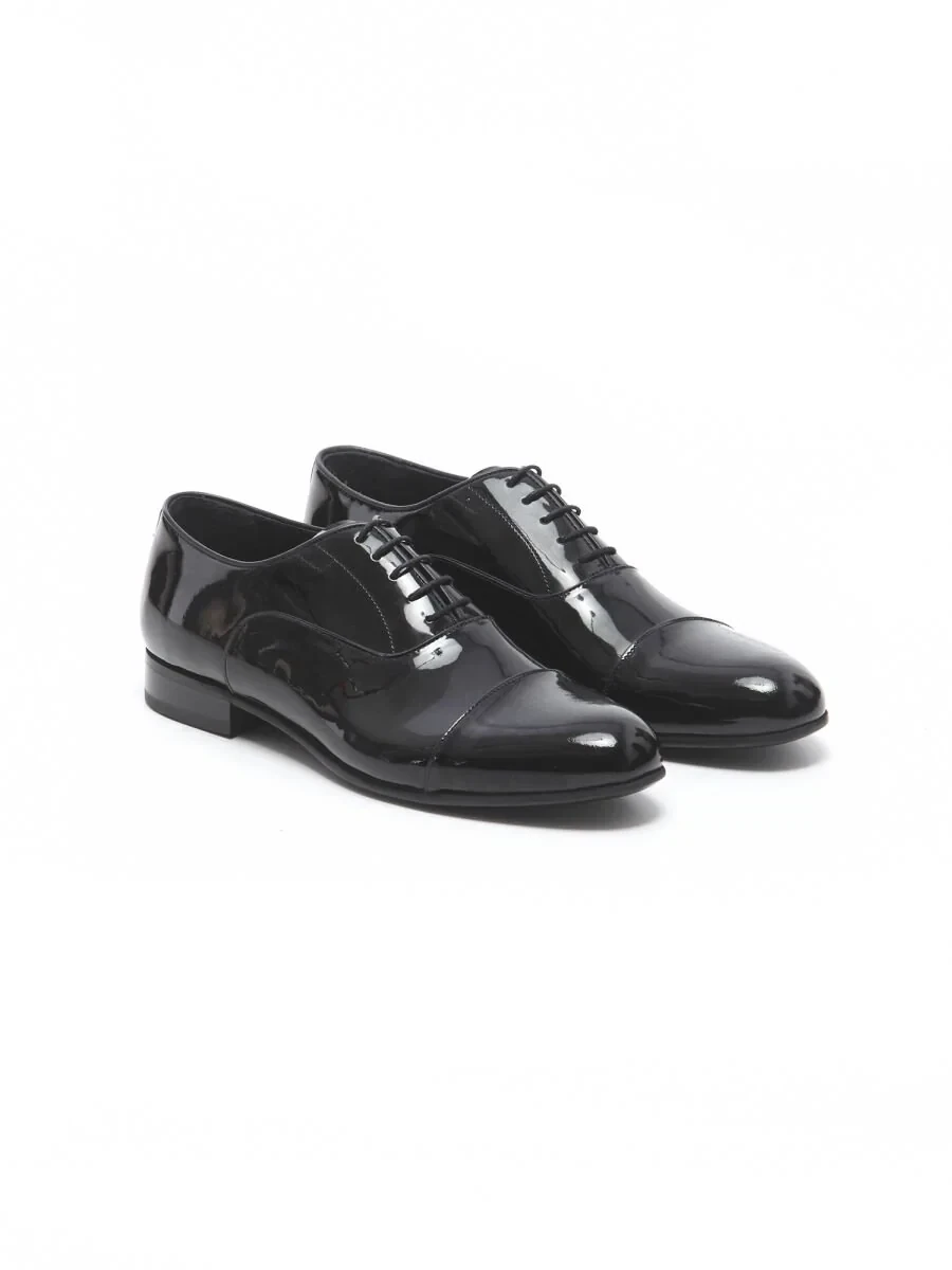 Black Leather Classical Dress Shoes - 2