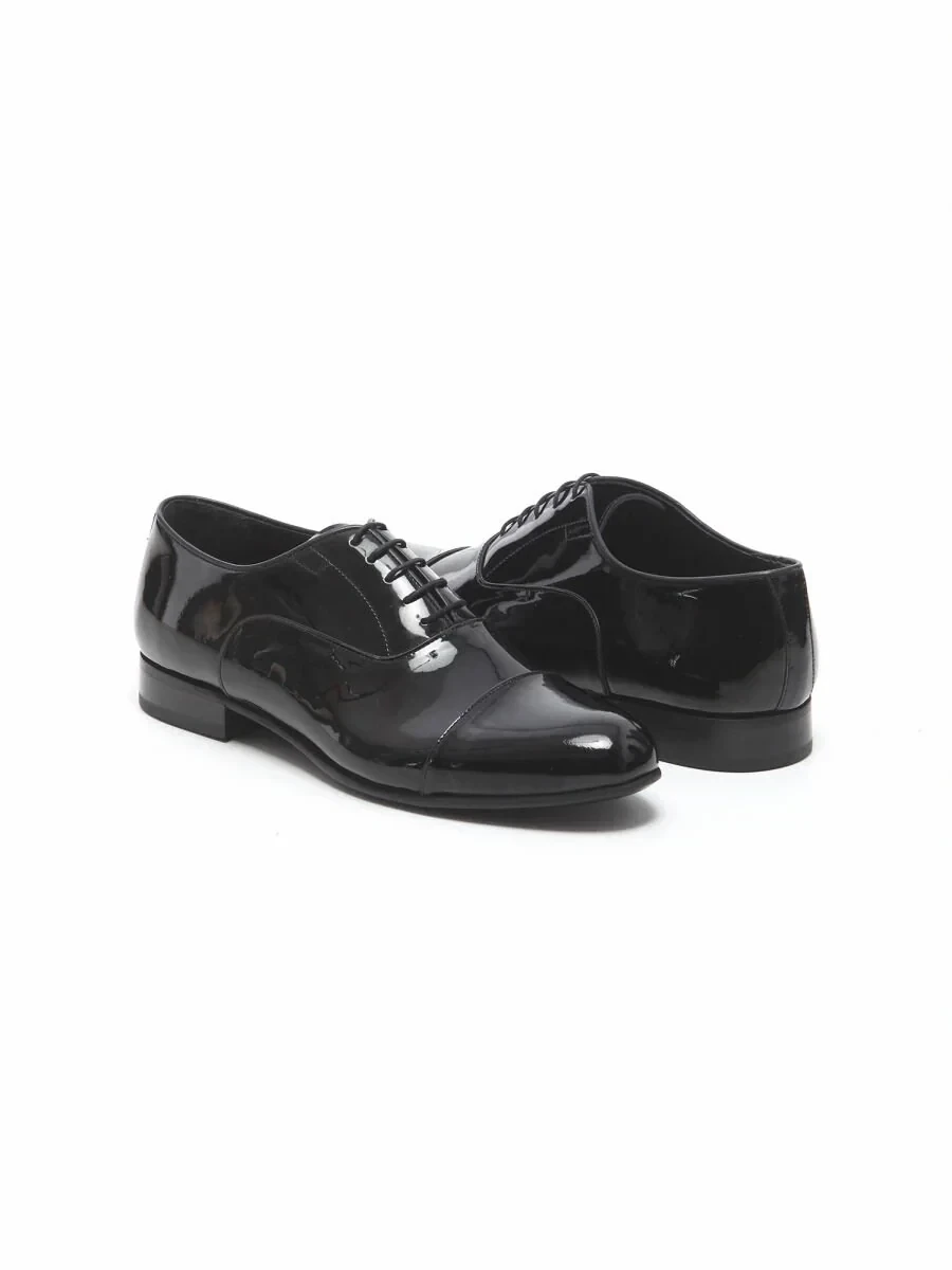 Black Leather Classical Dress Shoes - 3