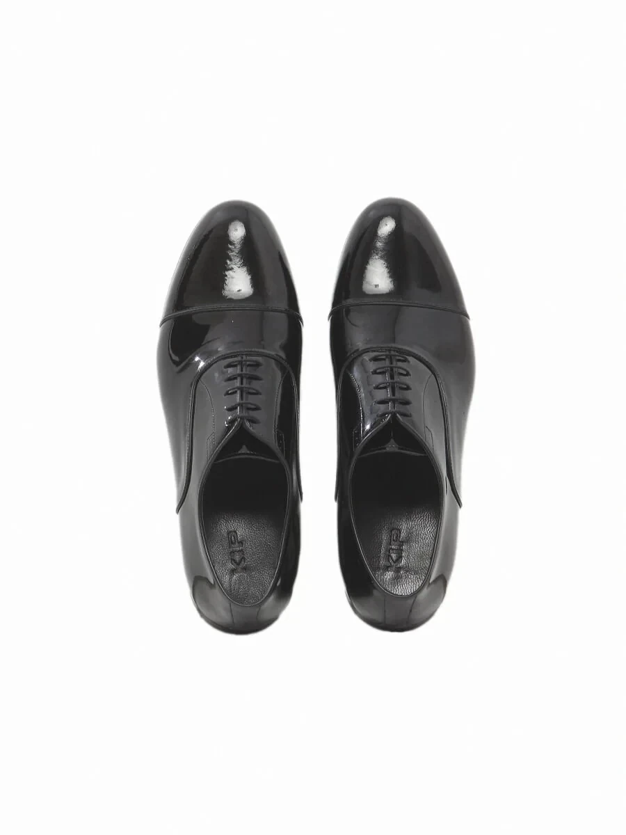 Black Leather Classical Dress Shoes - 5