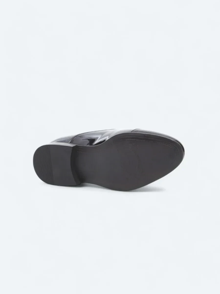 Black Leather Classical Dress Shoes - 4