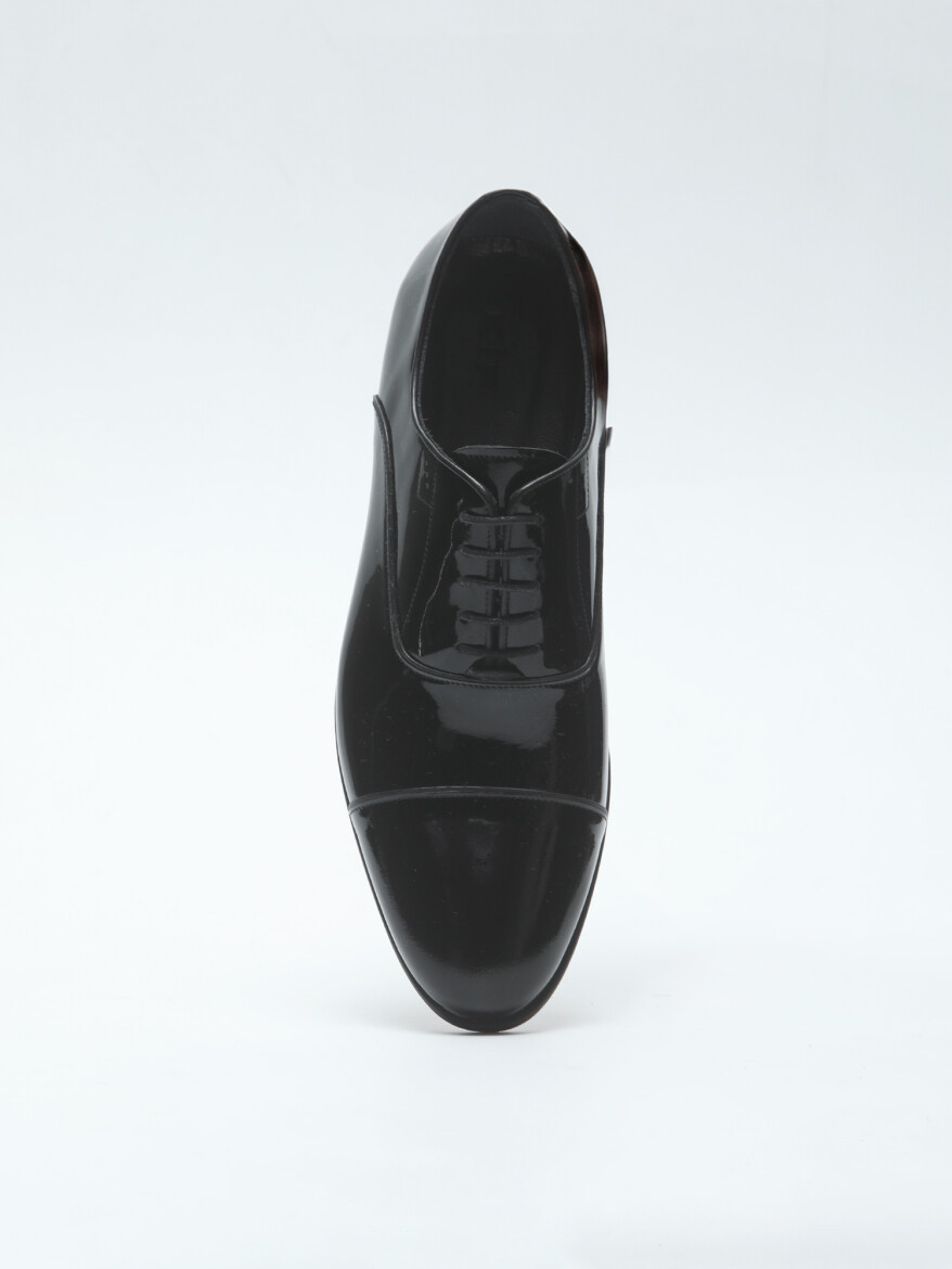 Black Leather Classical Dress Shoes - 3