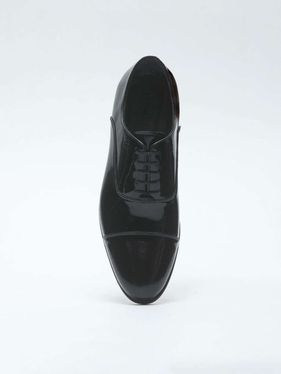 Black Leather Classical Dress Shoes - 3