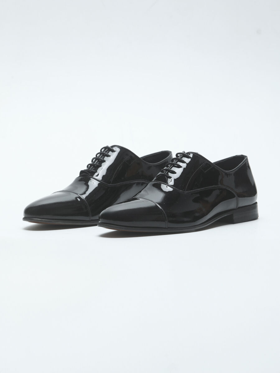 Black Leather Classical Dress Shoes - 2