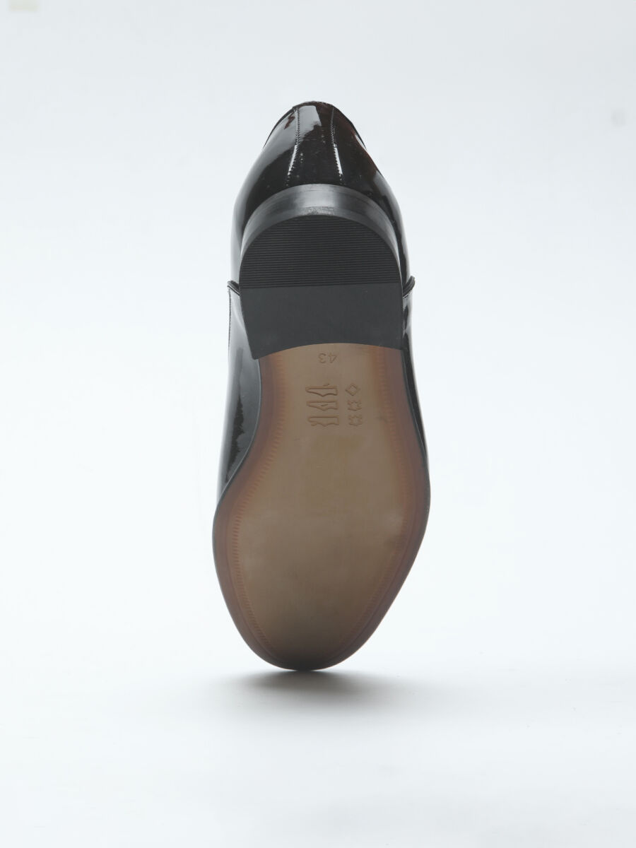 Black Leather Classical Dress Shoes - 4