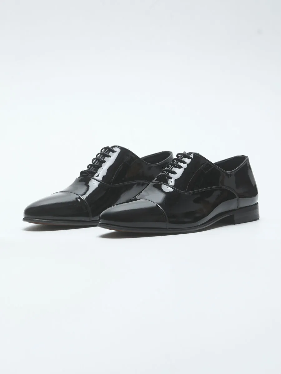 Black Leather Classical Dress Shoes - 2