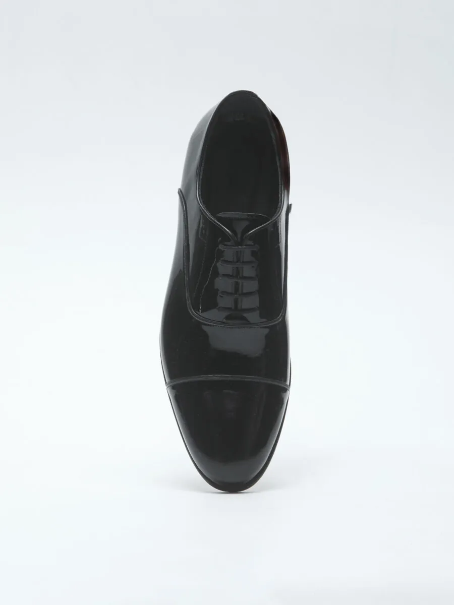 Black Leather Classical Dress Shoes - 3