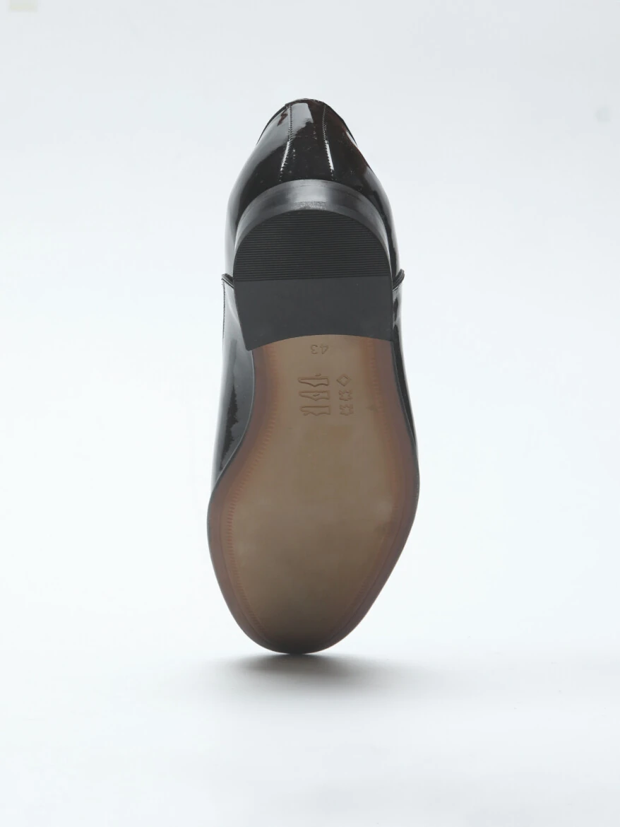 Black Leather Classical Dress Shoes - 4