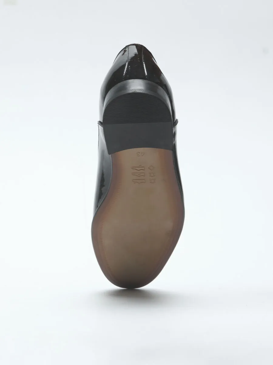 Black Leather Classical Dress Shoes - 4