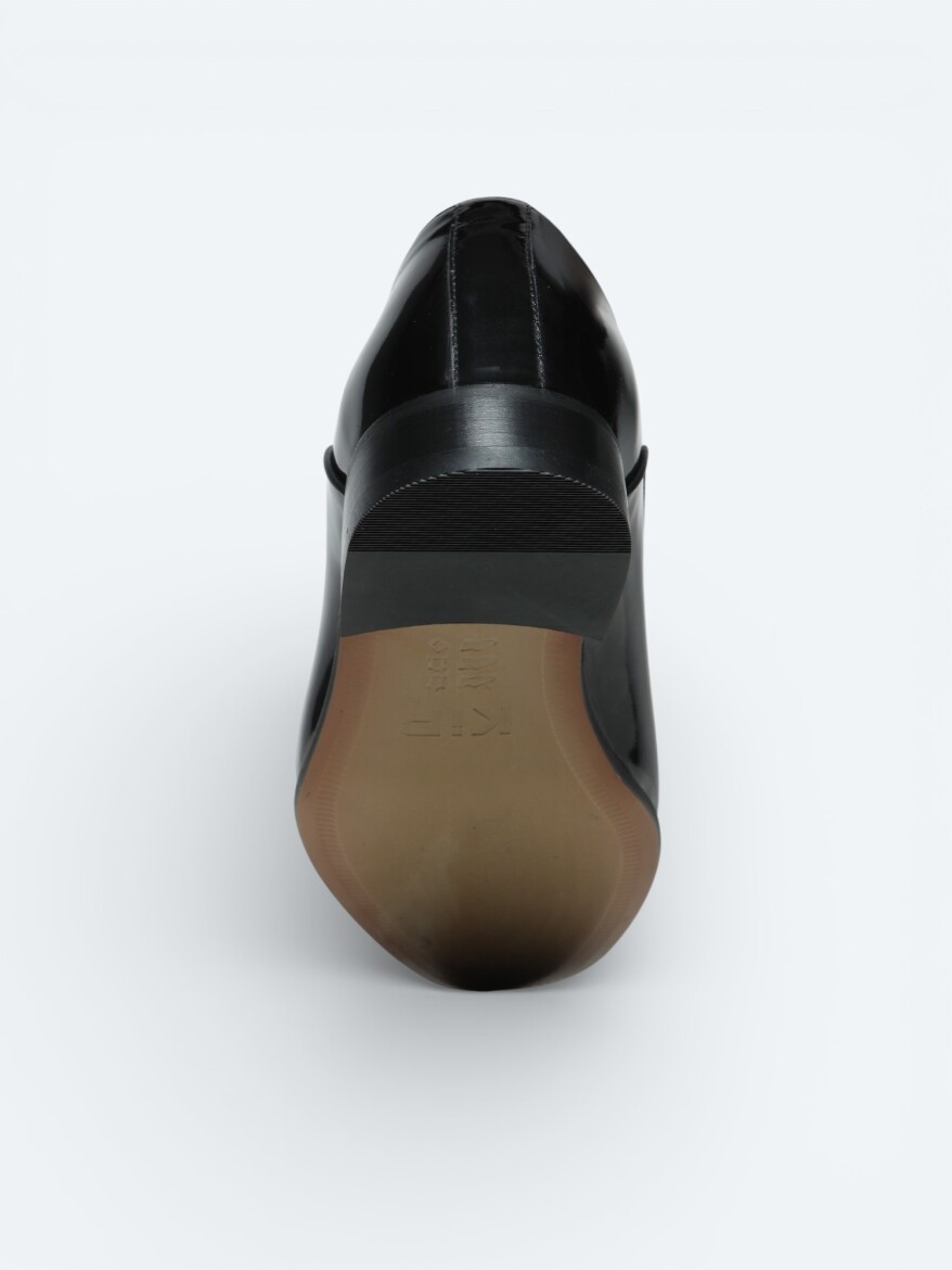 Black Leather Classical Dress Shoes - 4