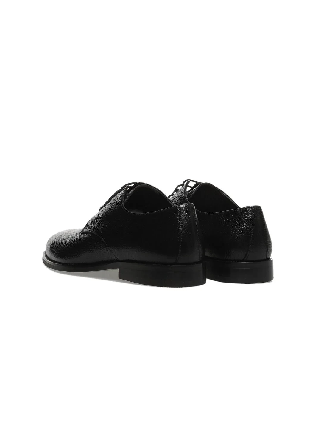 Black Leather Classical Shoes - 4