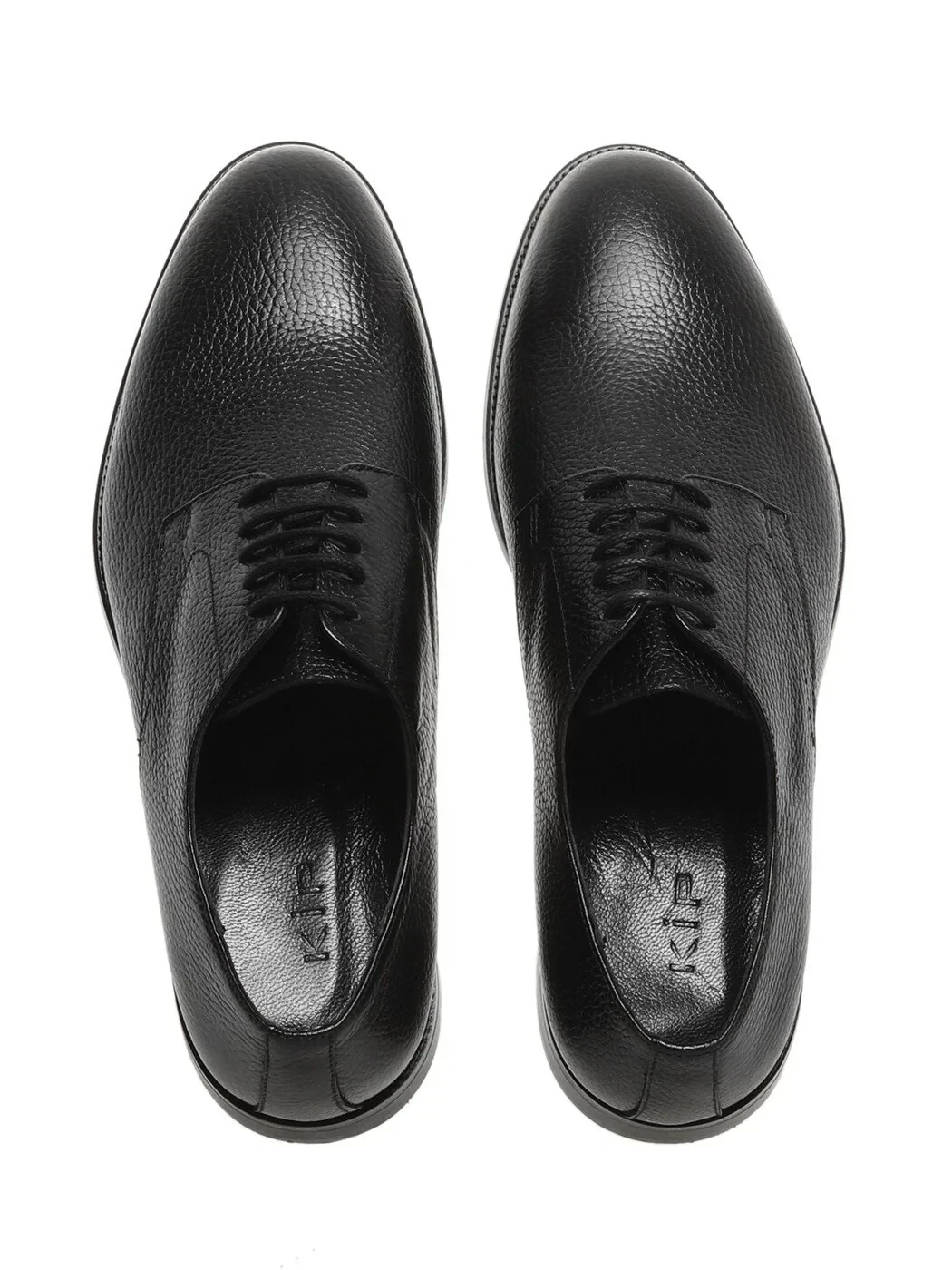 Black Leather Classical Shoes - 5
