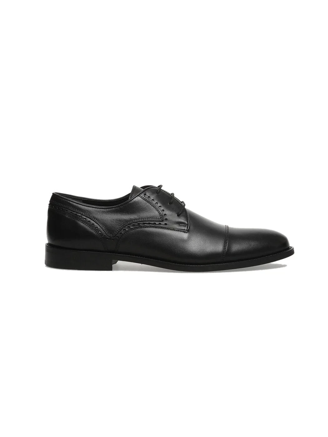 Black Leather Classical Shoes - 1