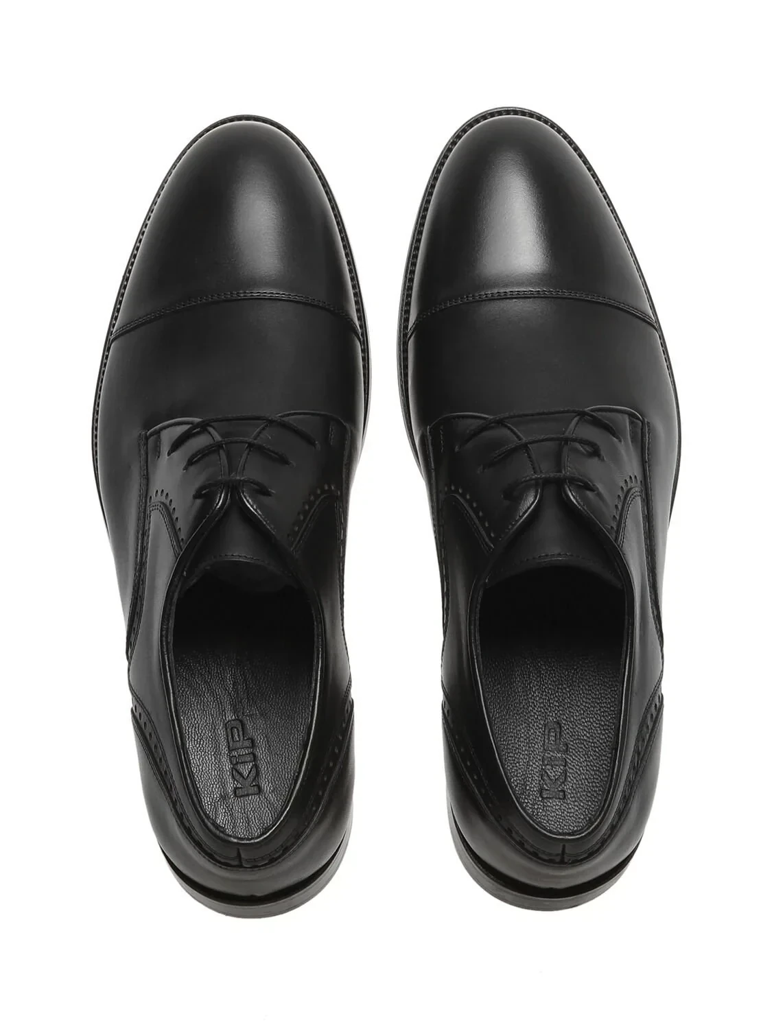 Black Leather Classical Shoes - 5