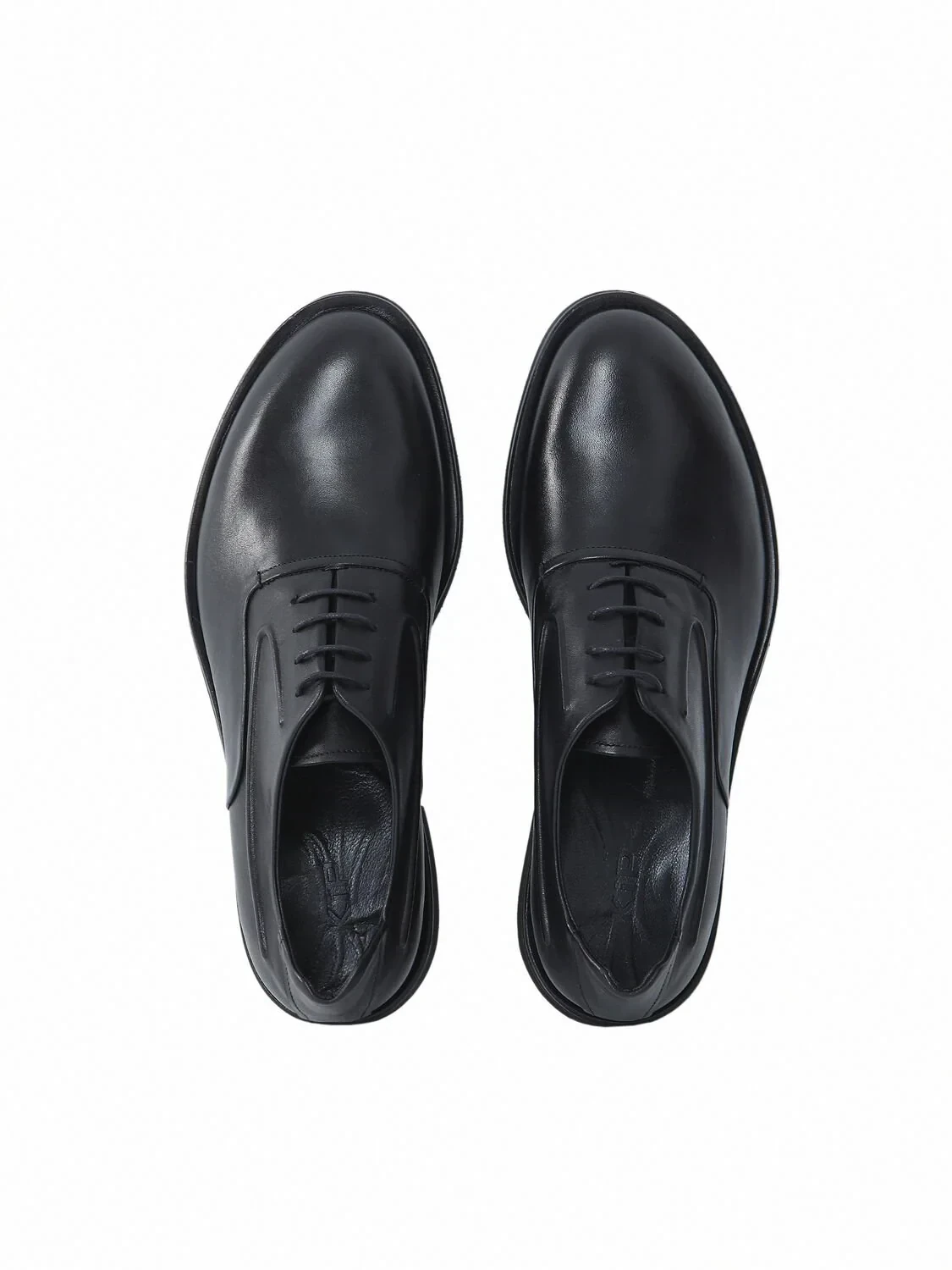 Black Leather Classical Shoes - 5