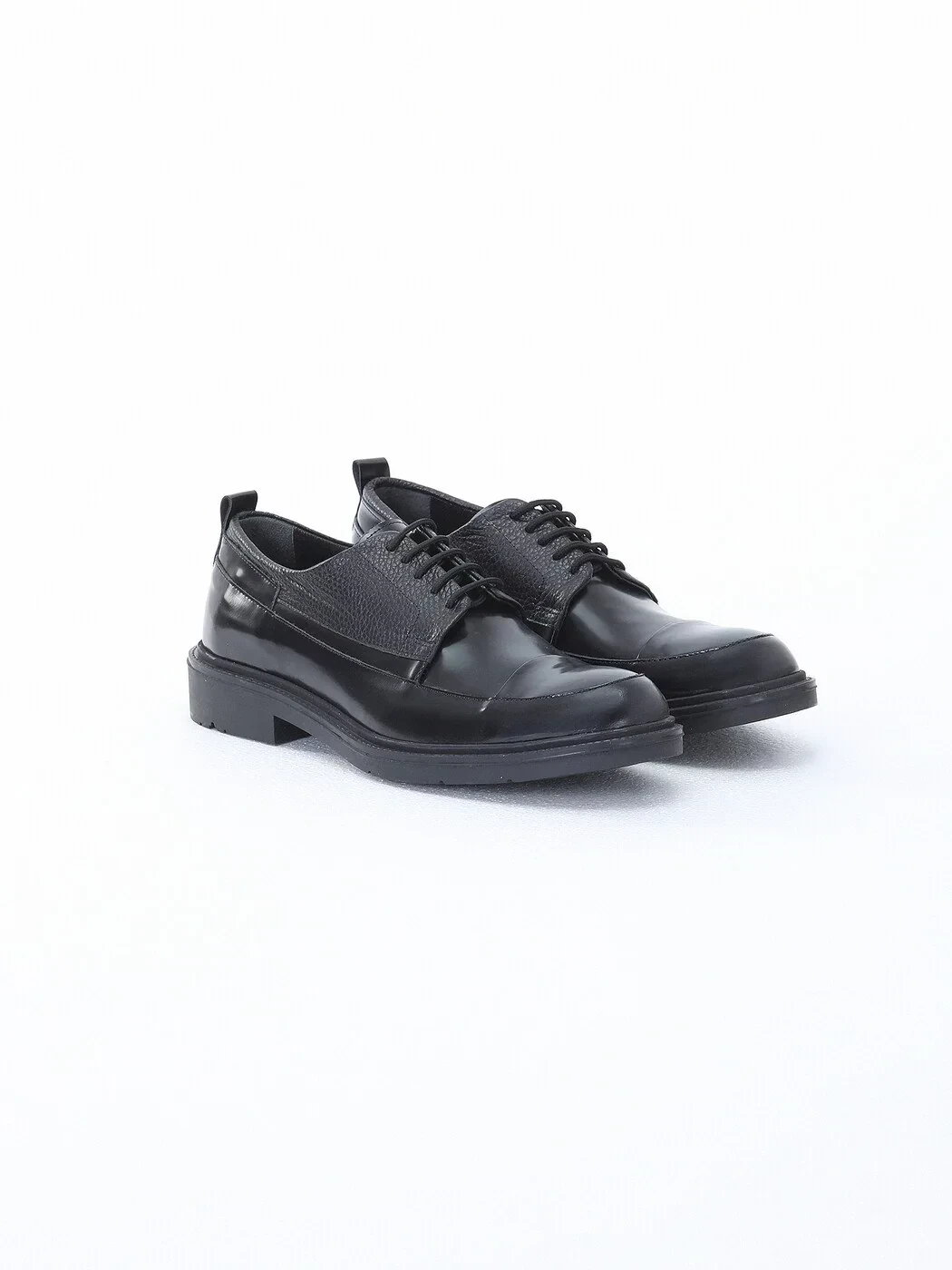 Black Leather Classical Shoes - 2