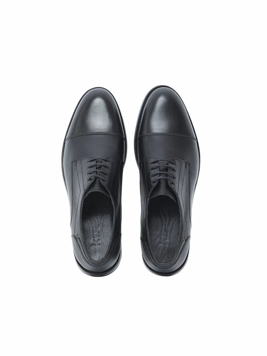 Black Leather Classical Shoes - 5