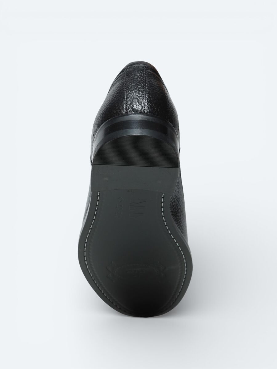 Black Leather Classical Shoes - 4