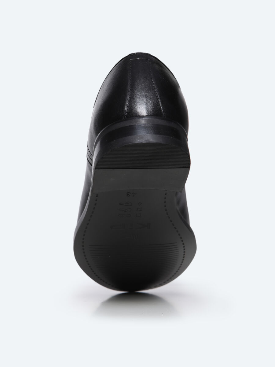 Black Leather Classical Shoes - 5