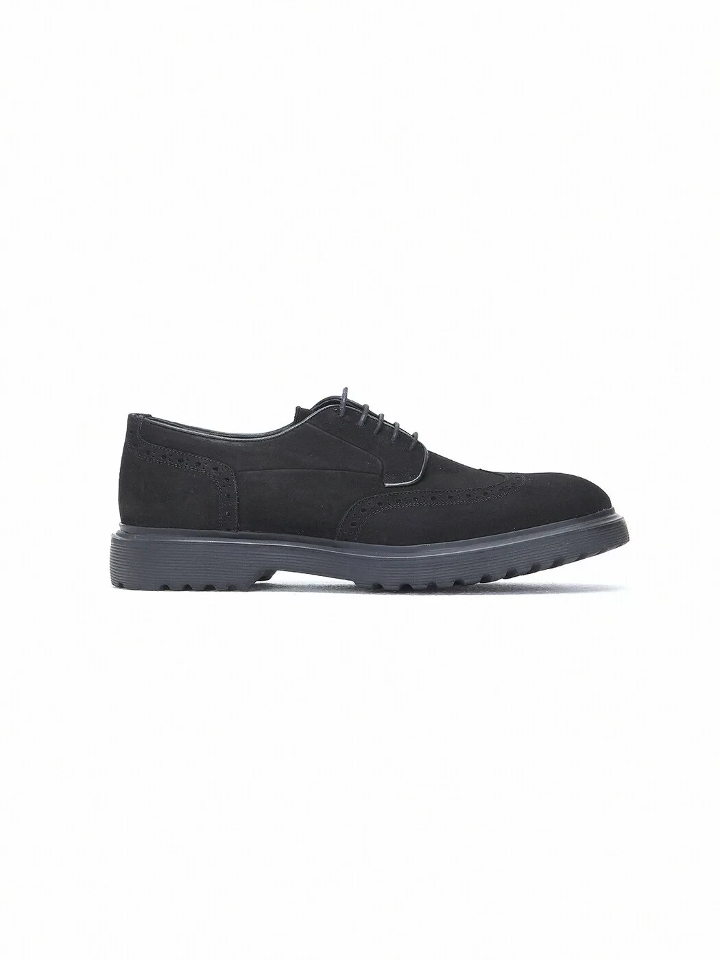 Black Leather Smart Casual Shoes - 1