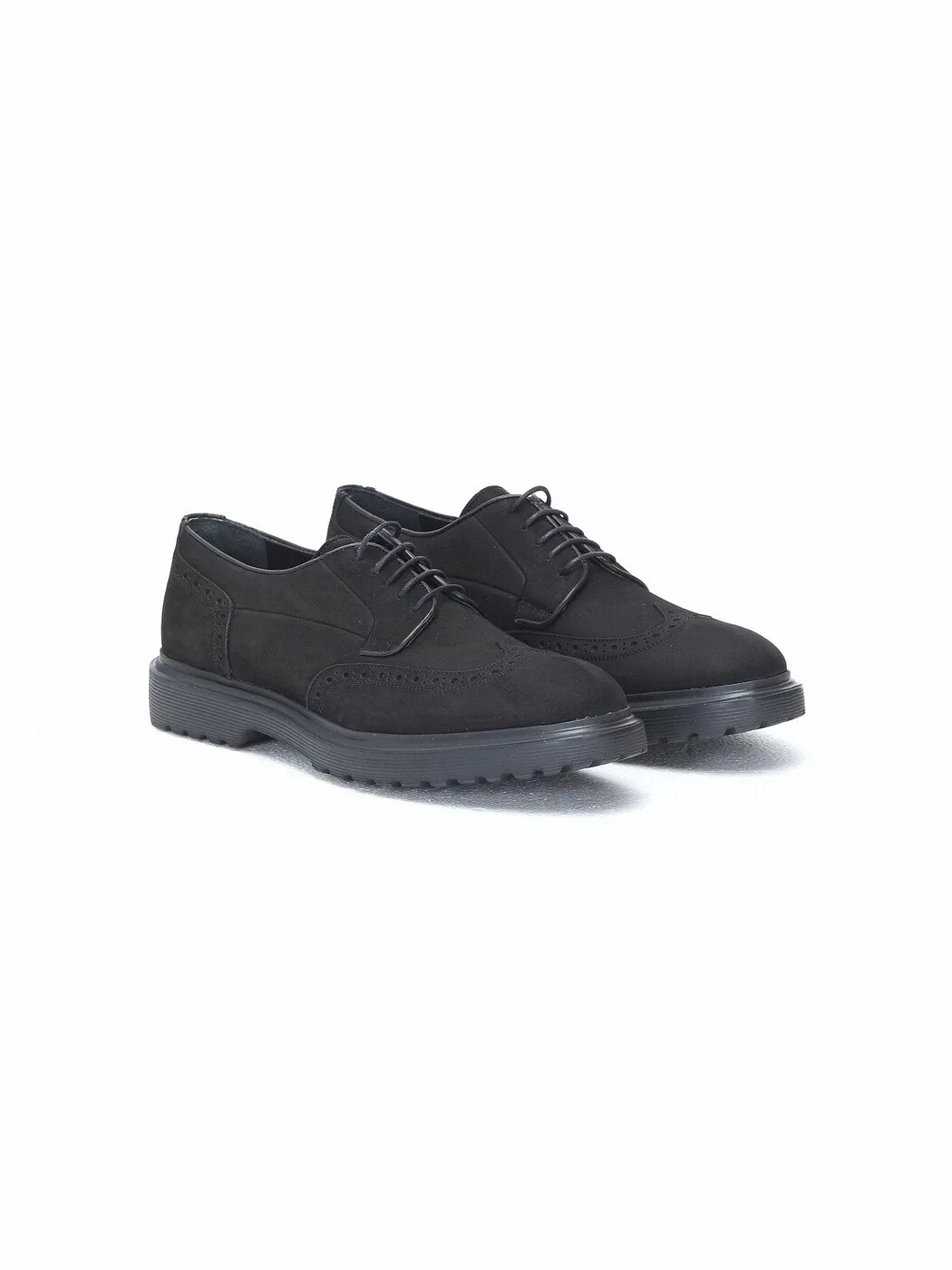 Black Leather Smart Casual Shoes - 2