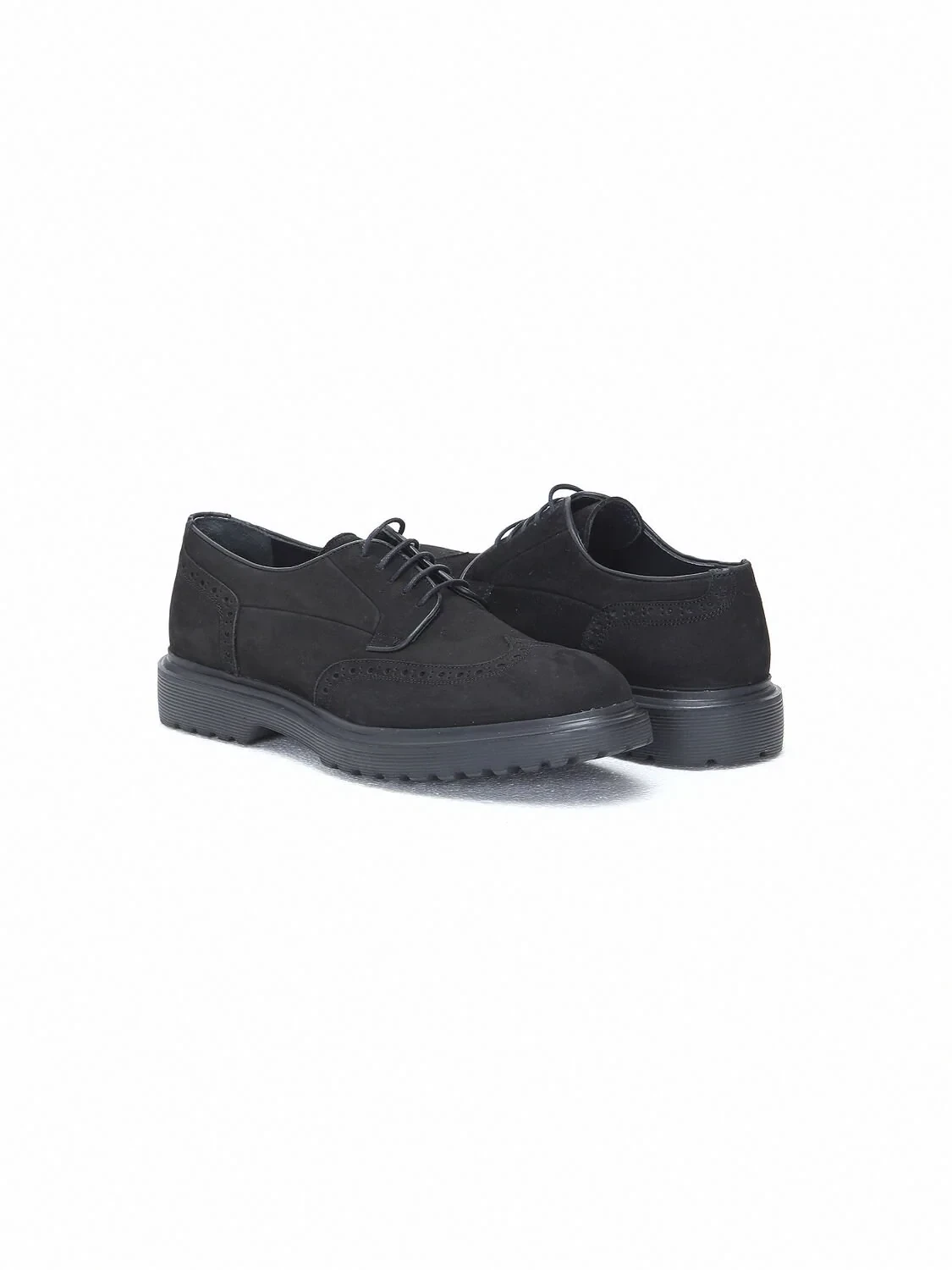 Black Leather Smart Casual Shoes - 3