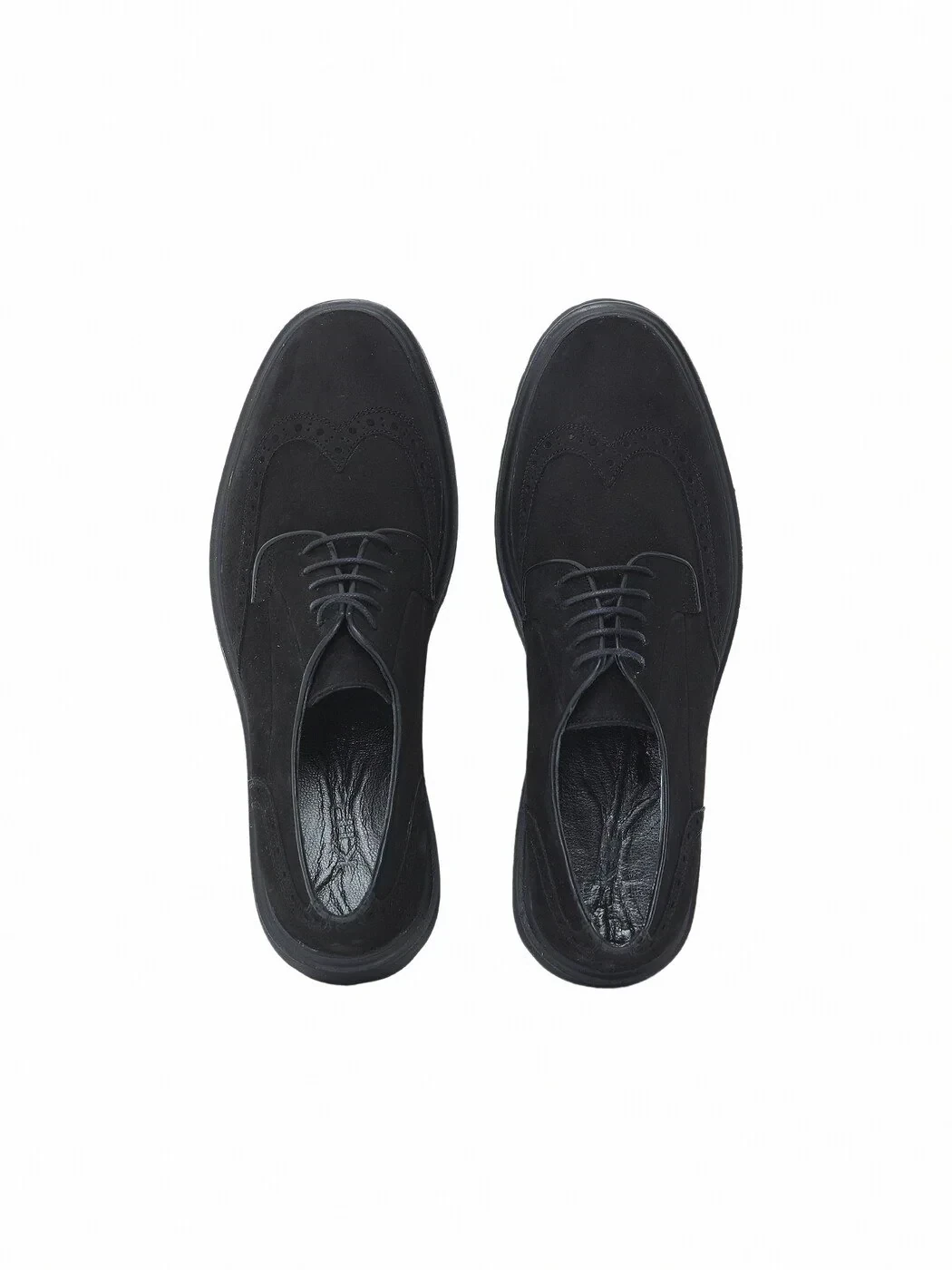 Black Leather Smart Casual Shoes - 5