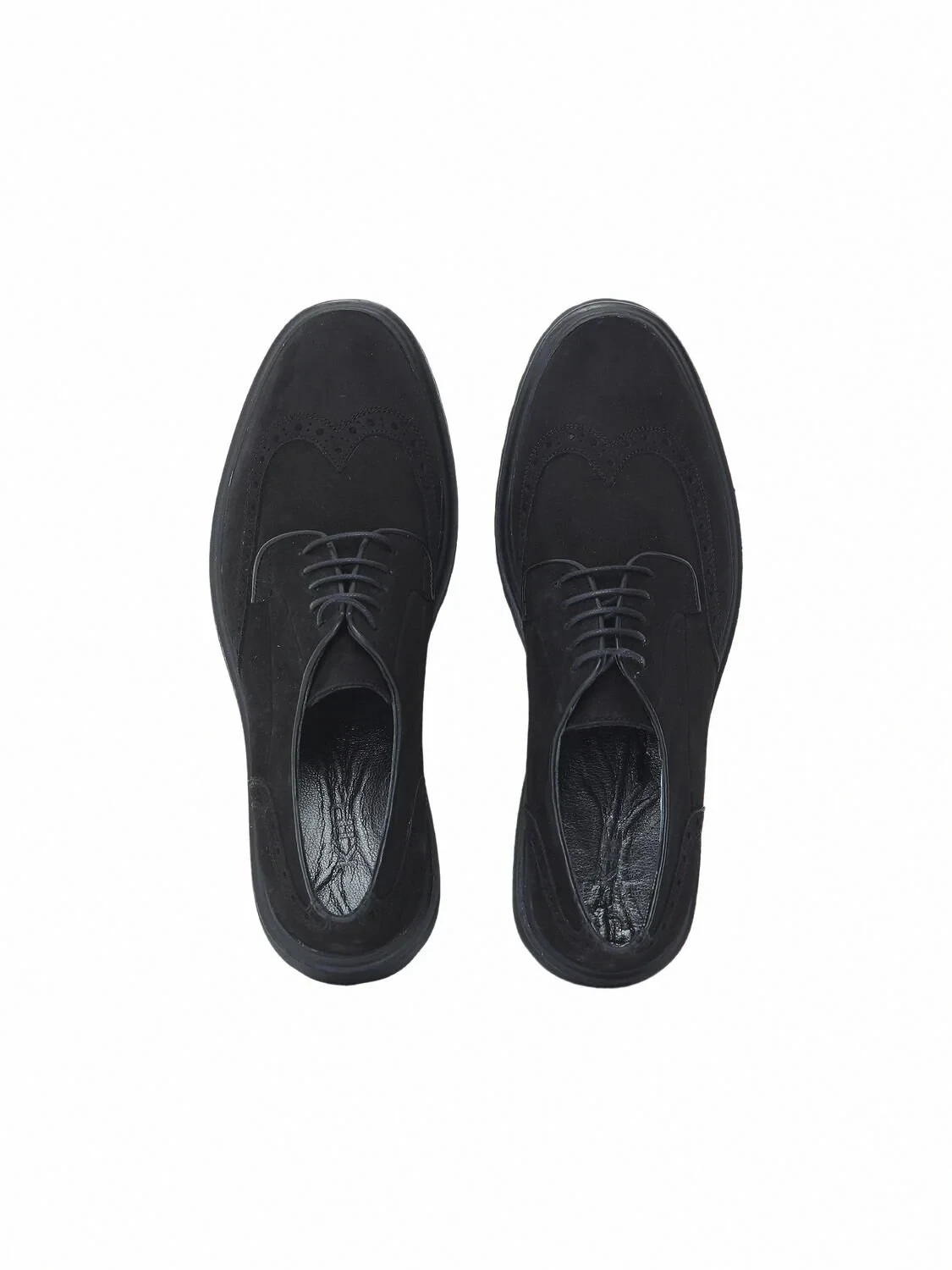 Black Leather Smart Casual Shoes - 5