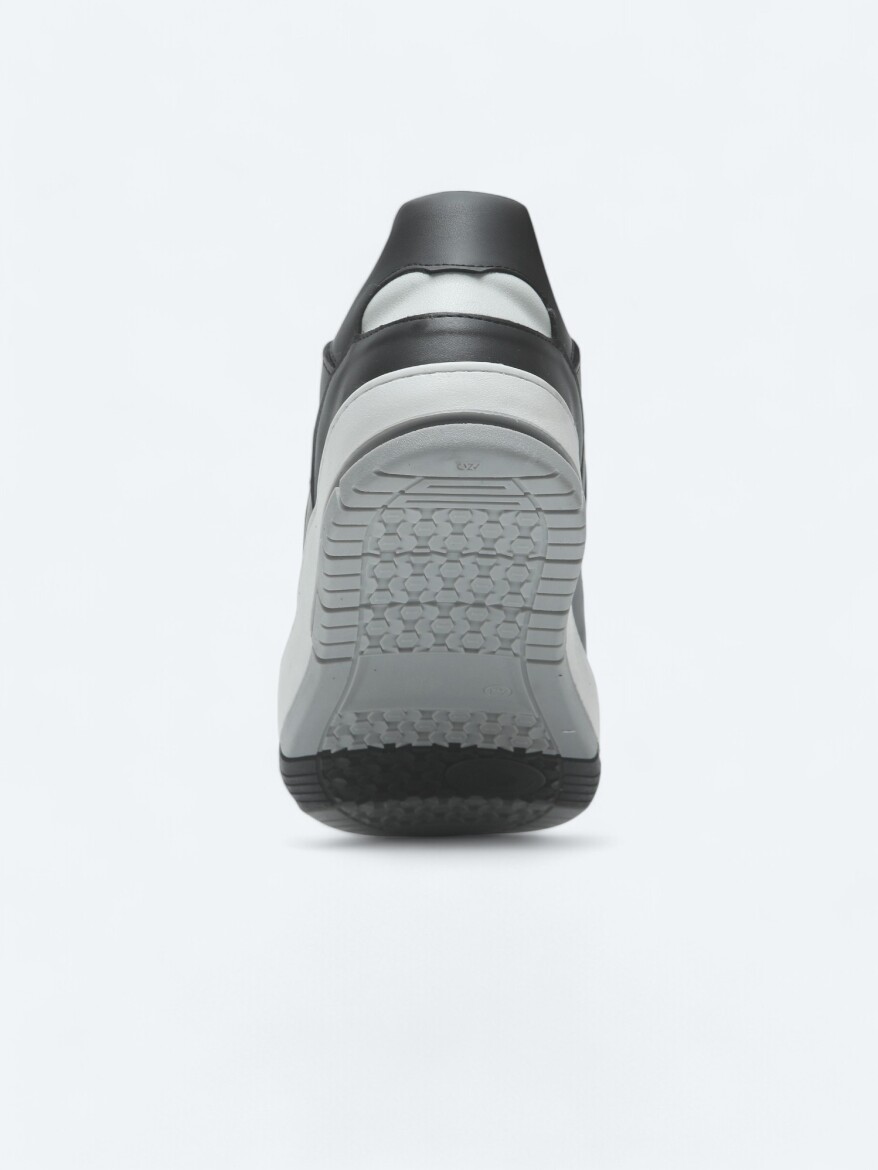 Black Leather Sneaker - 4