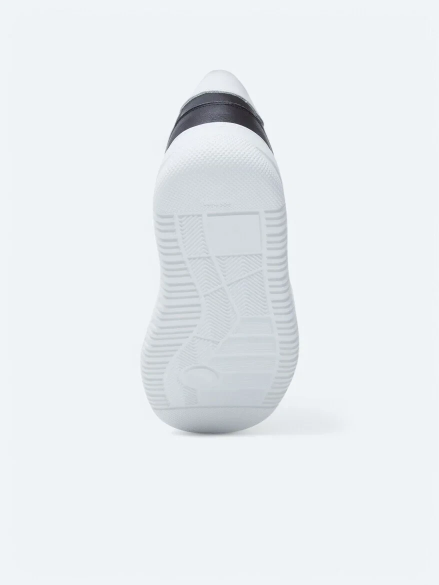 Black Leather Sport Sneaker - 4