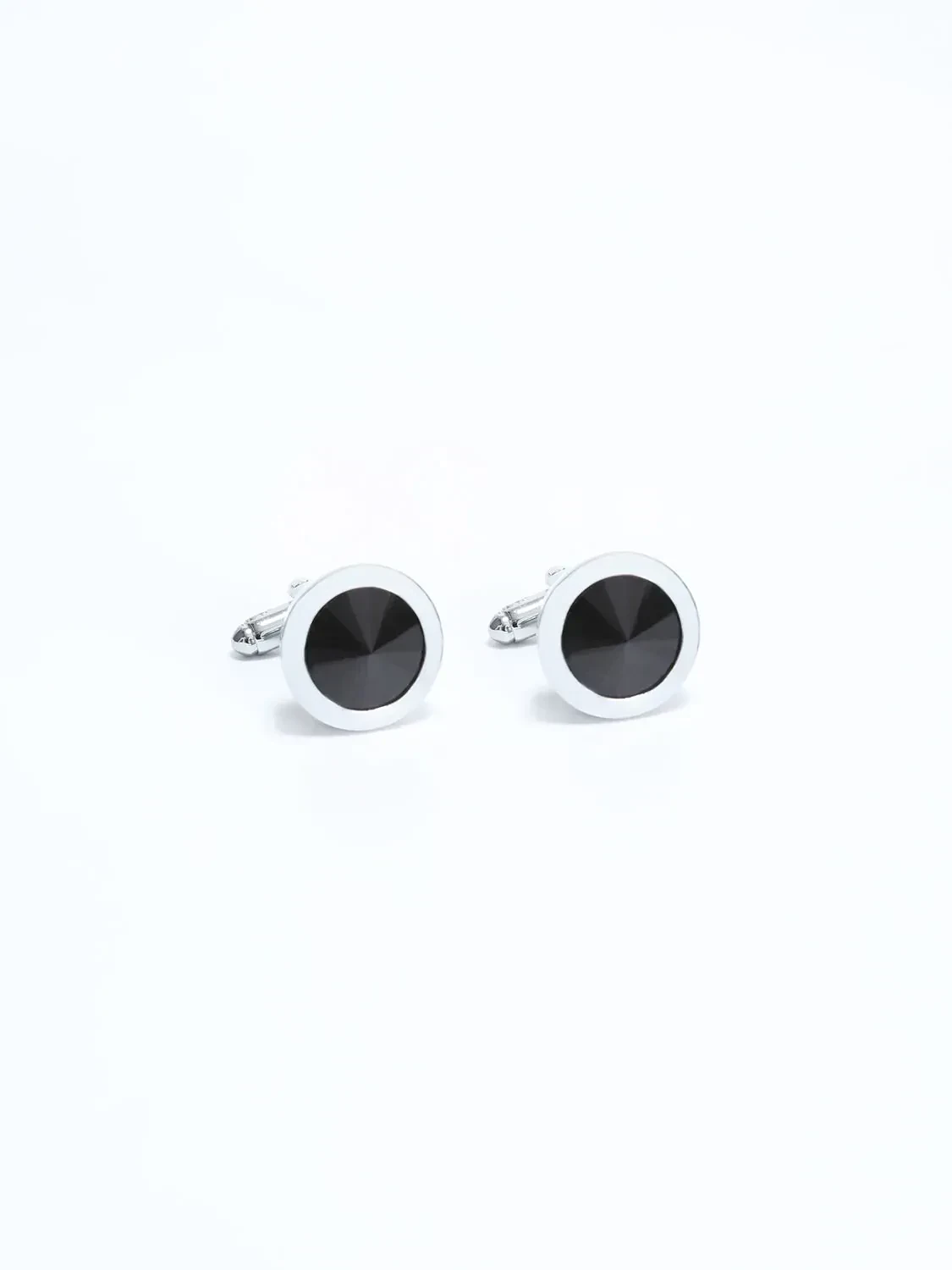 Black Metal Cuff Link - 1