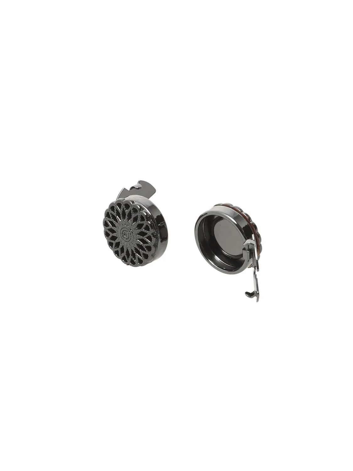Black Metal Cuff Link - 2
