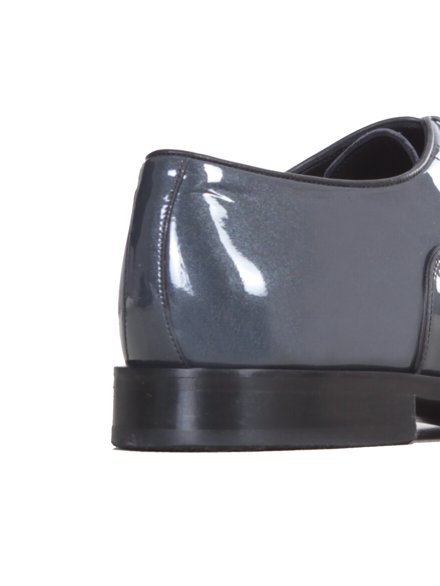 Black Patent Leather Classical Dress Shoes - 3