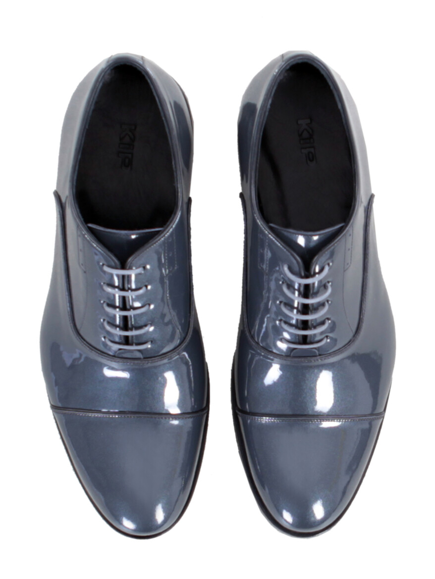 Black Patent Leather Classical Dress Shoes - 4