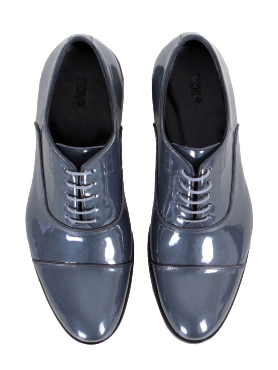 Black Patent Leather Classical Dress Shoes - 4