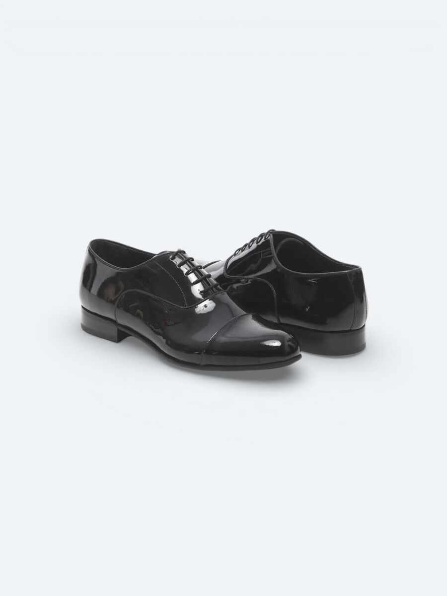 Black Patent Leather Classical Dress Shoes - 3